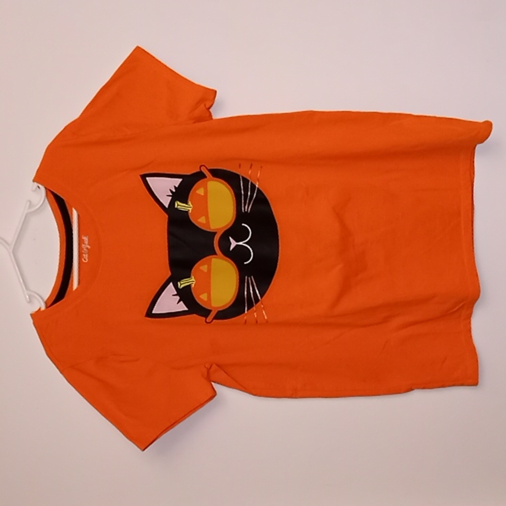 Halloween Black Cat Tee Shirt Size XL 14-16